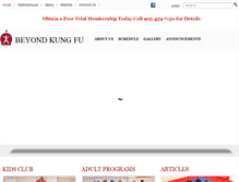Tablet Screenshot of beyondkungfu.com